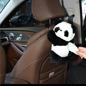 Cute Panda Car Tissue Holder
